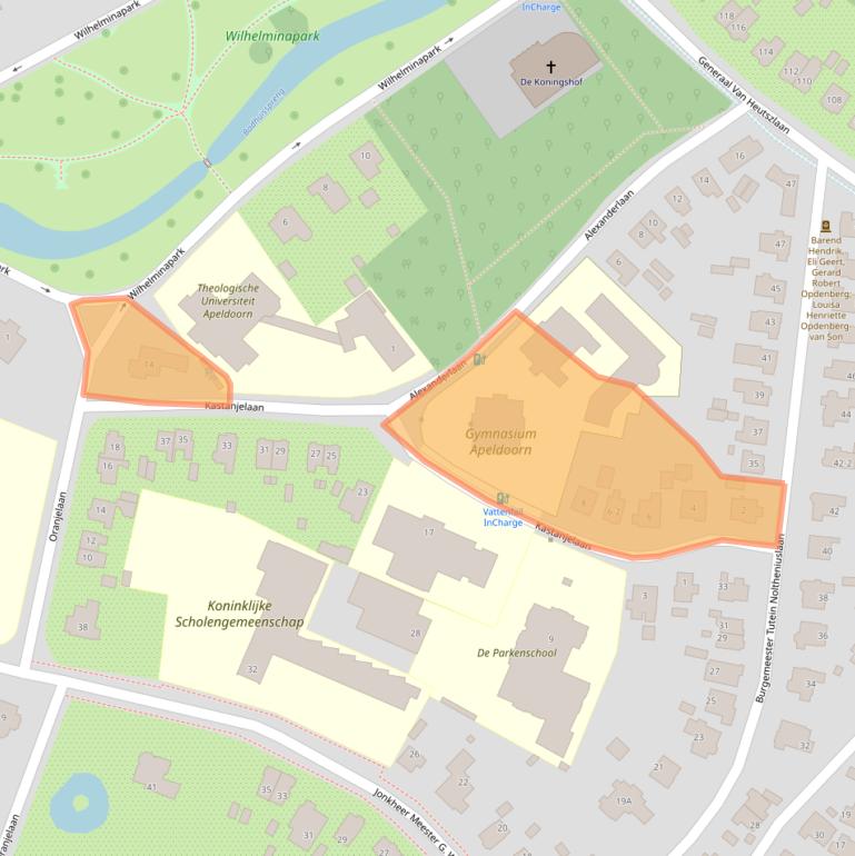 Kaart van postcodegebied 7316BN.