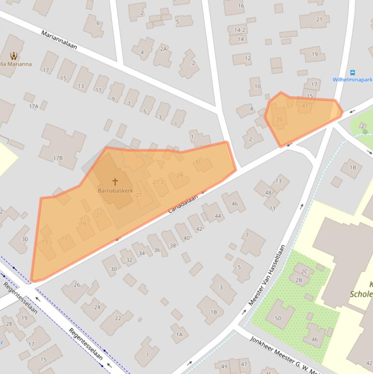 Kaart van postcodegebied 7316BW.