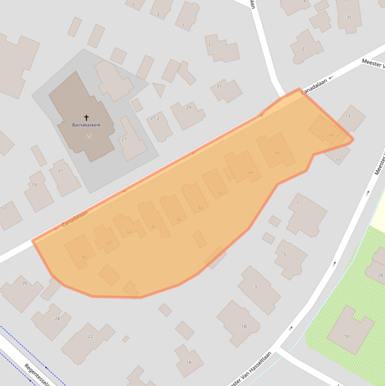 Kaart van postcodegebied 7316BZ.