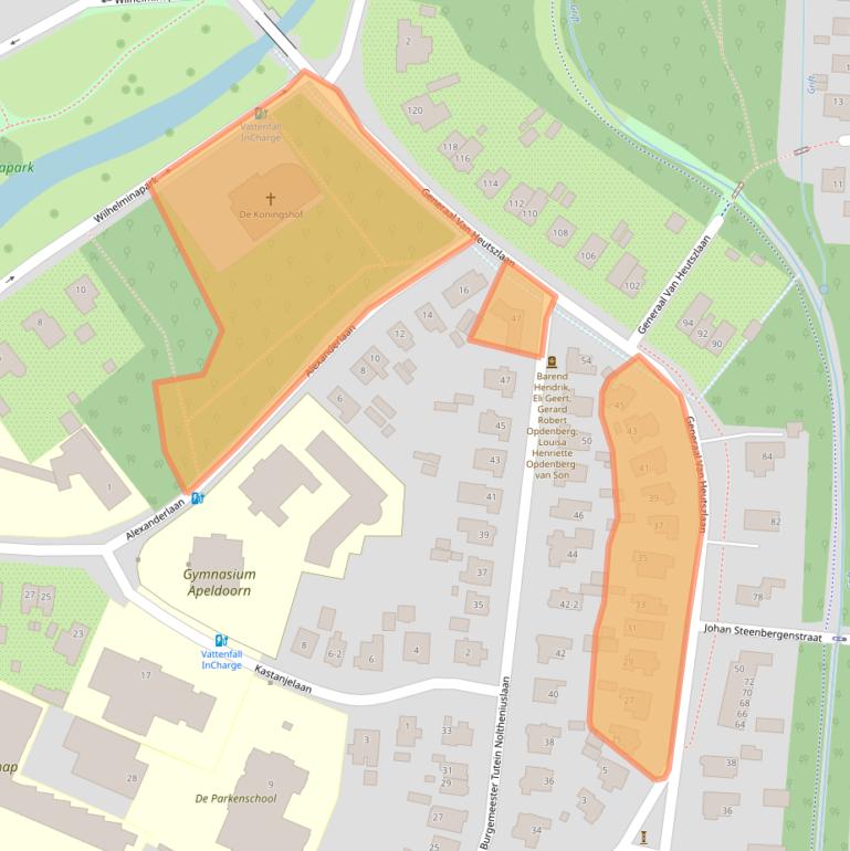 Kaart van postcodegebied 7316CE.