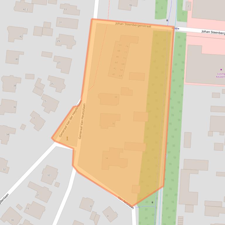 Kaart van postcodegebied 7316CJ.