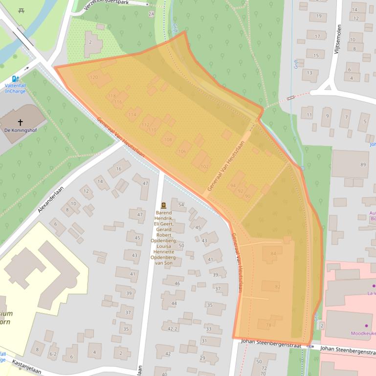 Kaart van postcodegebied 7316CK.