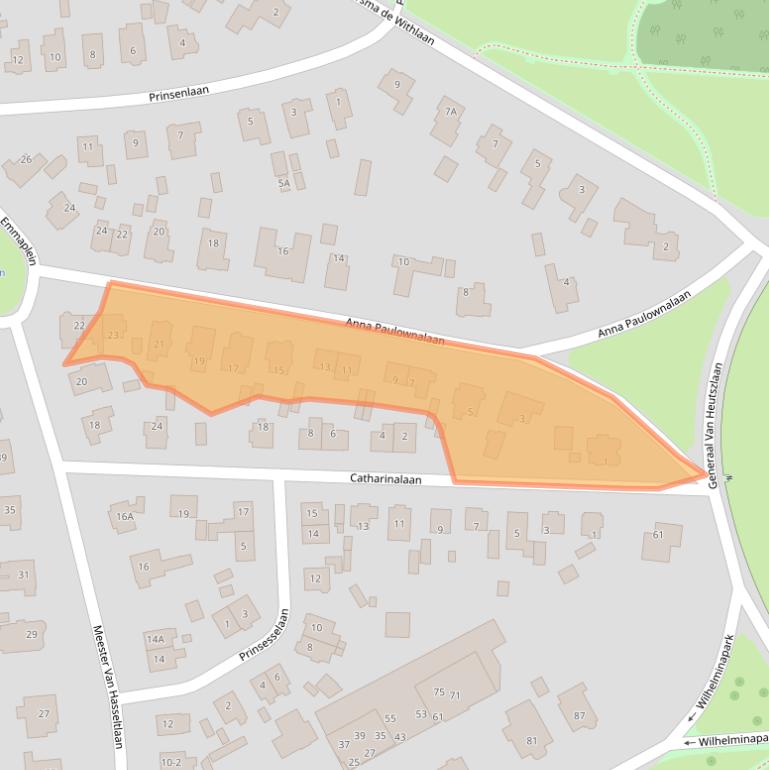 Kaart van postcodegebied 7316CS.