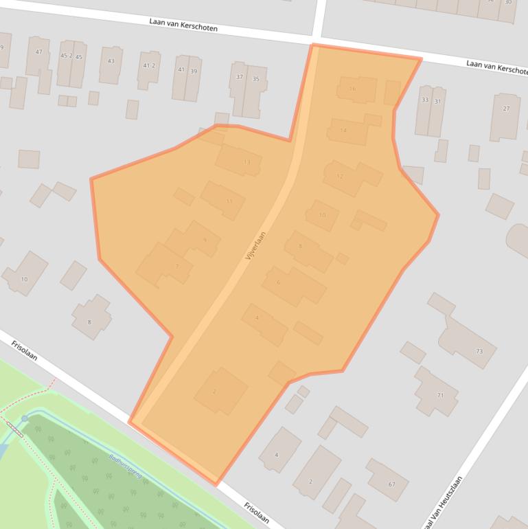 Kaart van postcodegebied 7316DE.