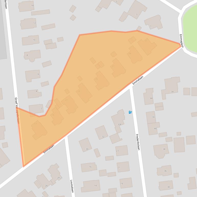 Kaart van postcodegebied 7316ED.