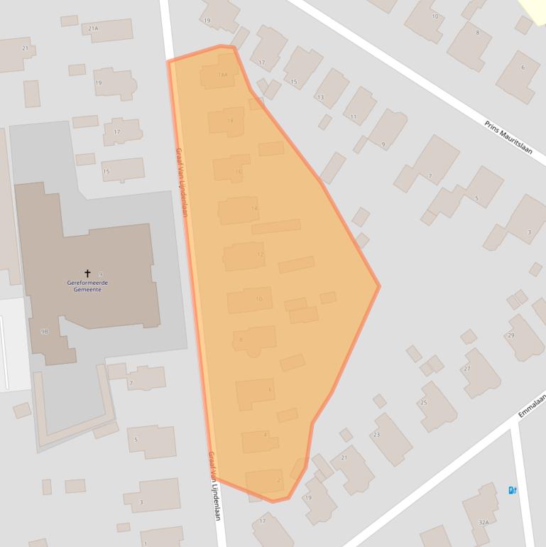 Kaart van postcodegebied 7316EJ.