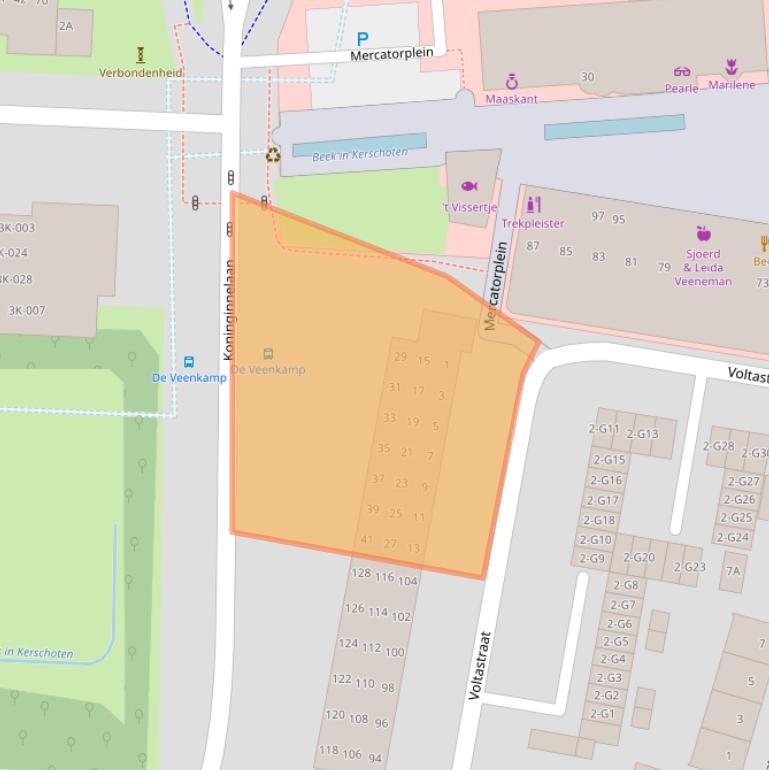 Kaart van postcodegebied 7316GH.