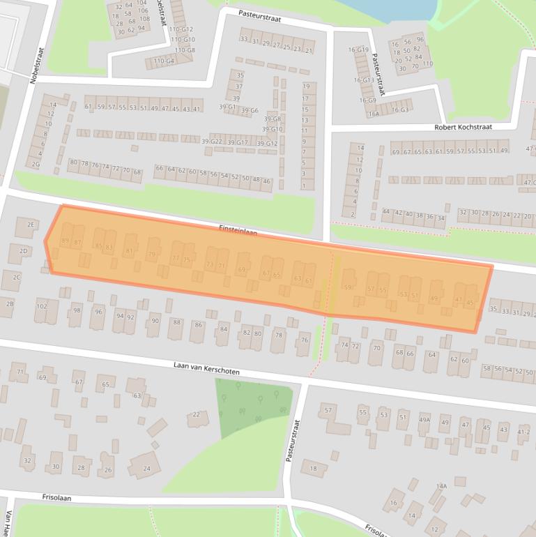 Kaart van postcodegebied 7316GL.