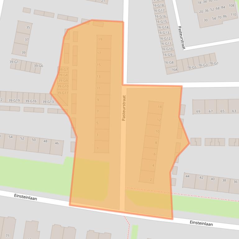 Kaart van postcodegebied 7316GS.