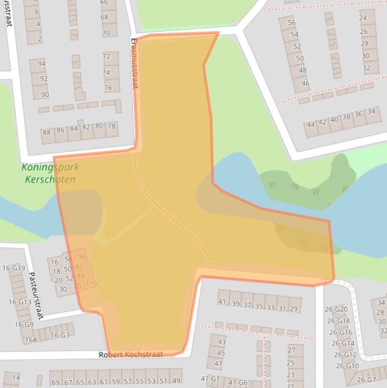 Kaart van postcodegebied 7316GW.