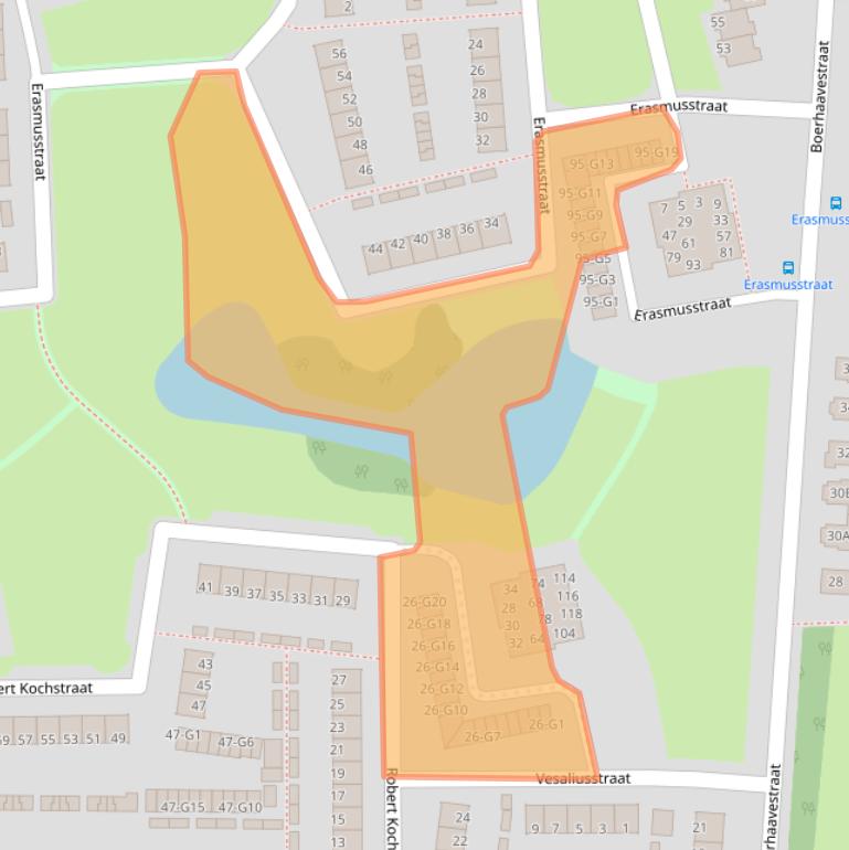 Kaart van postcodegebied 7316HE.