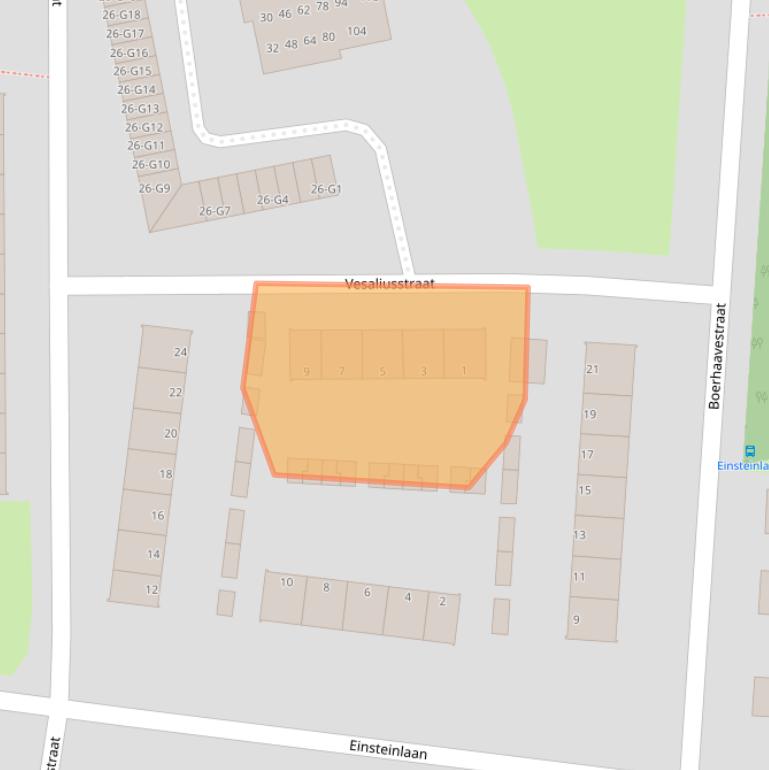 Kaart van postcodegebied 7316HH.