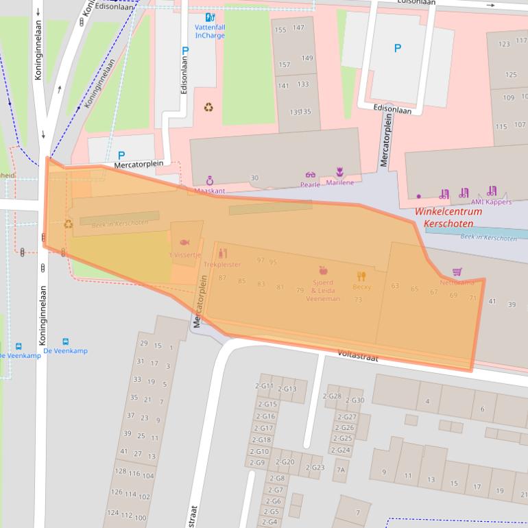 Kaart van postcodegebied 7316HK.