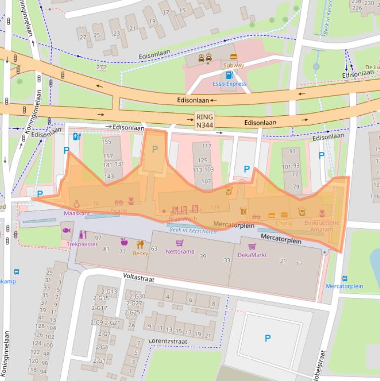 Kaart van postcodegebied 7316HL.