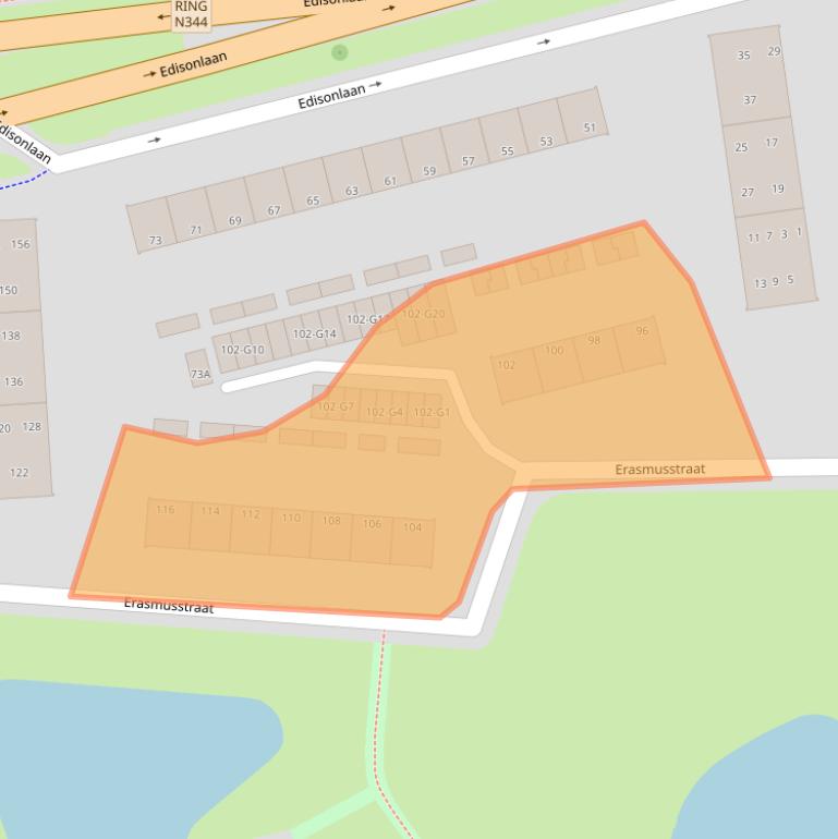 Kaart van postcodegebied 7316HT.