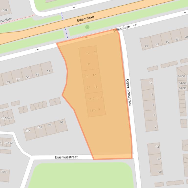 Kaart van postcodegebied 7316HV.