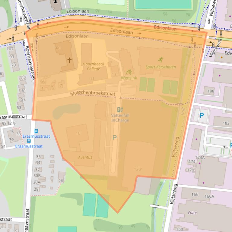 Kaart van postcodegebied 7316JD.