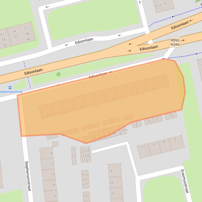 Kaart van postcodegebied 7316JE.