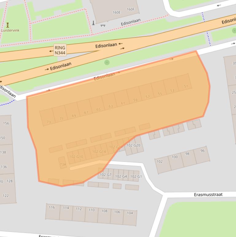 Kaart van postcodegebied 7316JH.