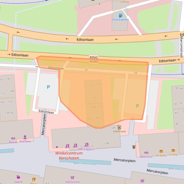 Kaart van postcodegebied 7316JK.
