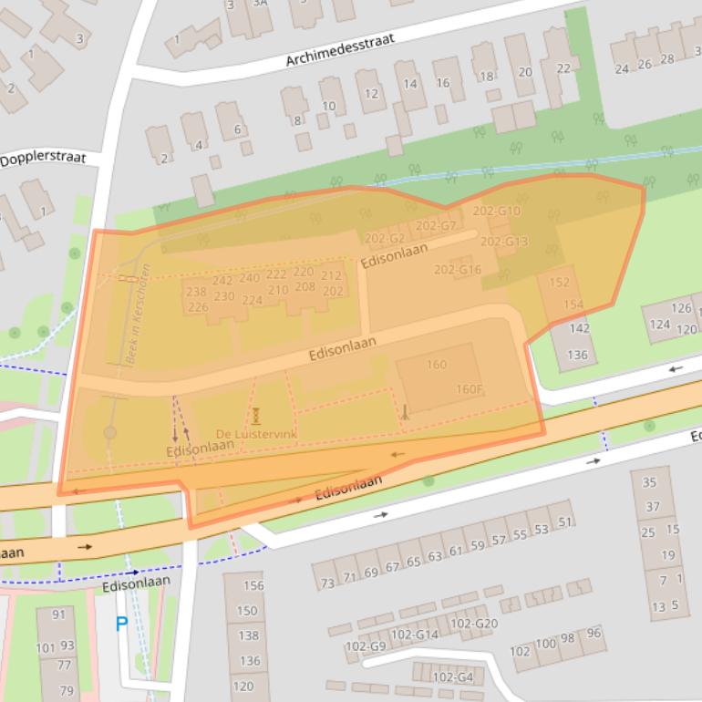 Kaart van postcodegebied 7316JR.