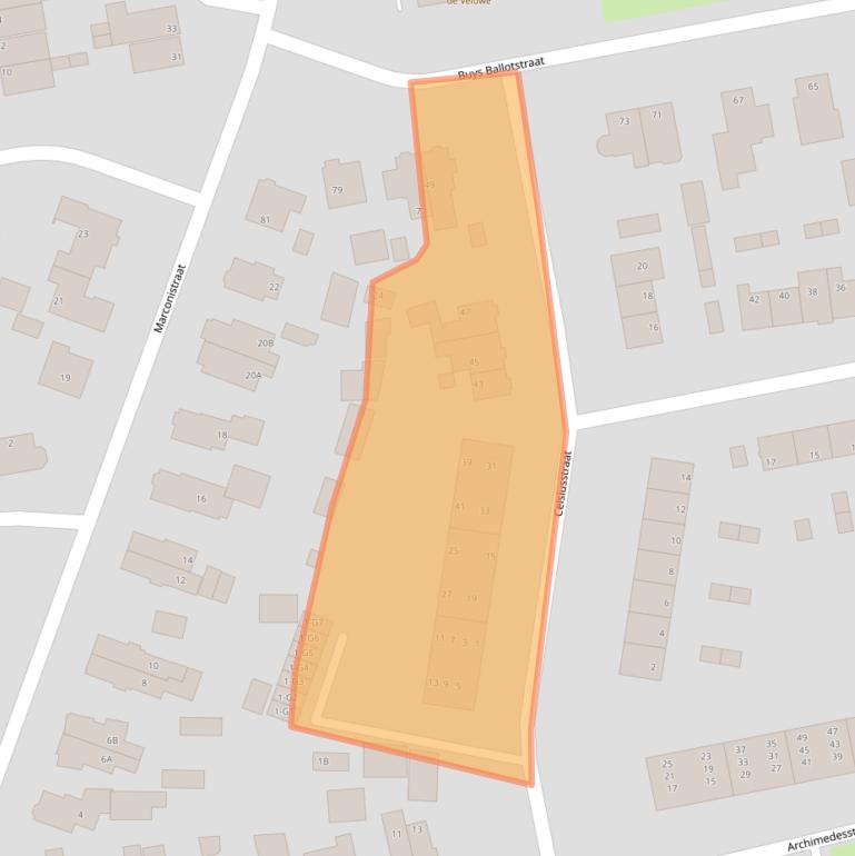 Kaart van postcodegebied 7316KM.