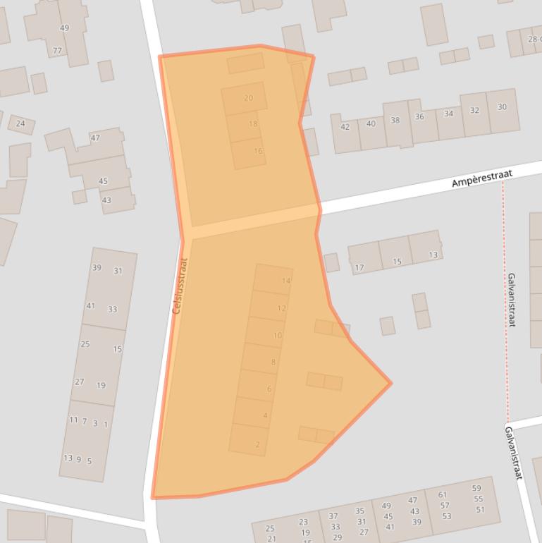 Kaart van postcodegebied 7316KN.