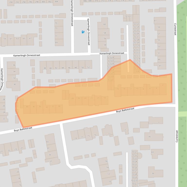 Kaart van postcodegebied 7316LC.