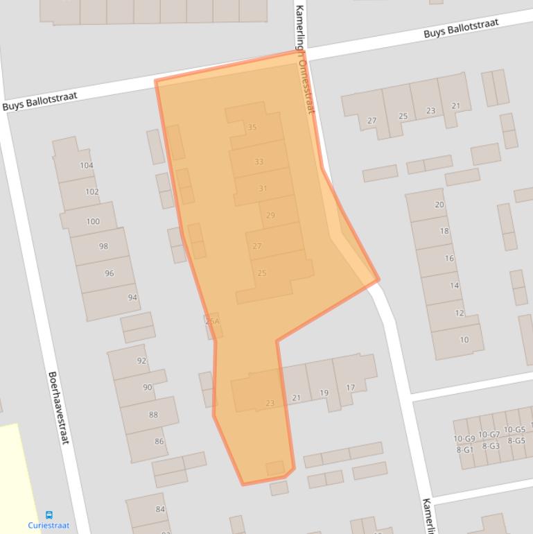 Kaart van postcodegebied 7316LN.