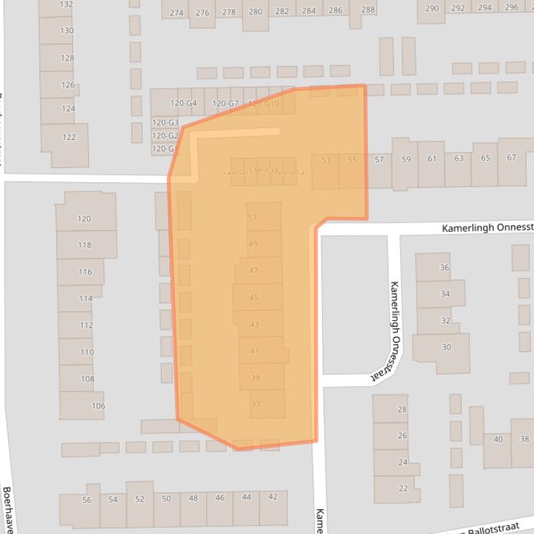 Kaart van postcodegebied 7316LP.