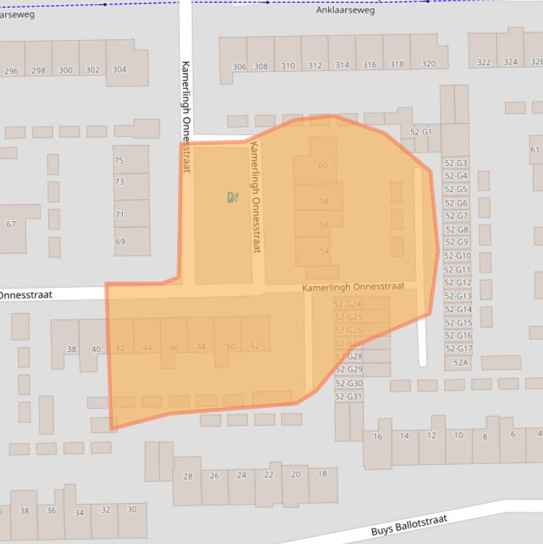 Kaart van postcodegebied 7316LT.