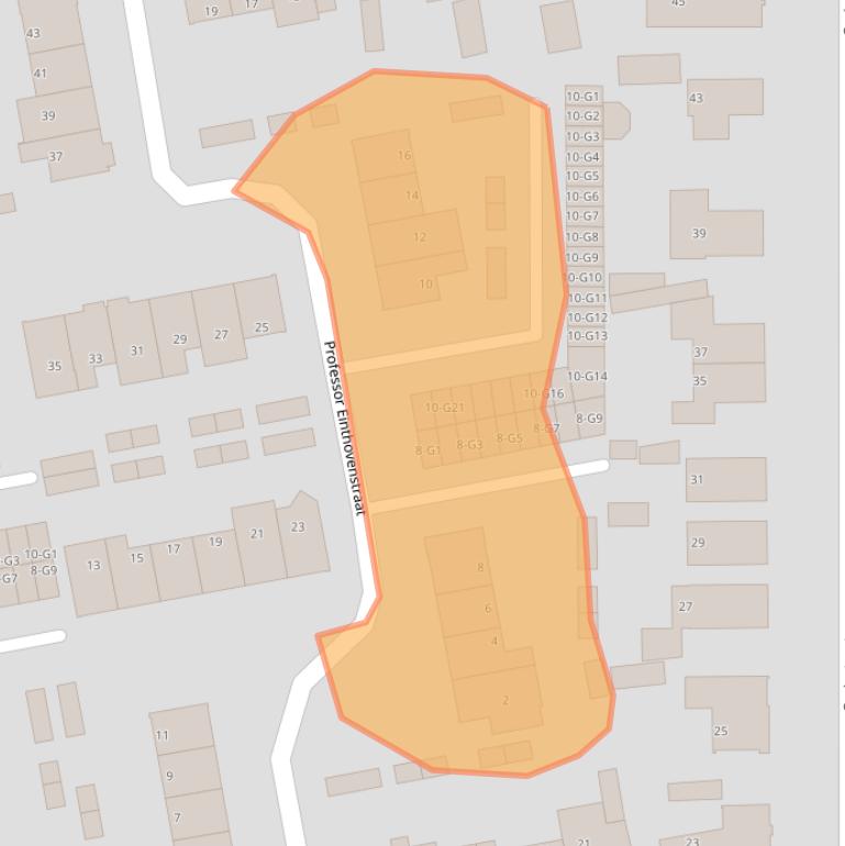 Kaart van postcodegebied 7316LX.
