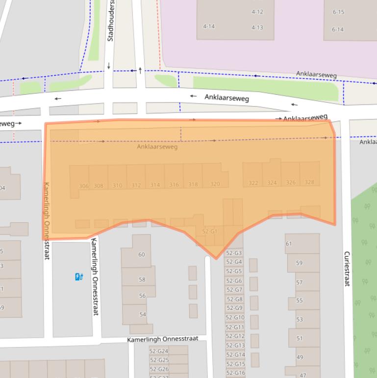 Kaart van postcodegebied 7316MJ.