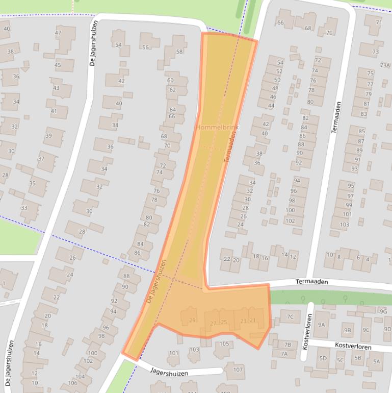 Kaart van postcodegebied 7316ML.