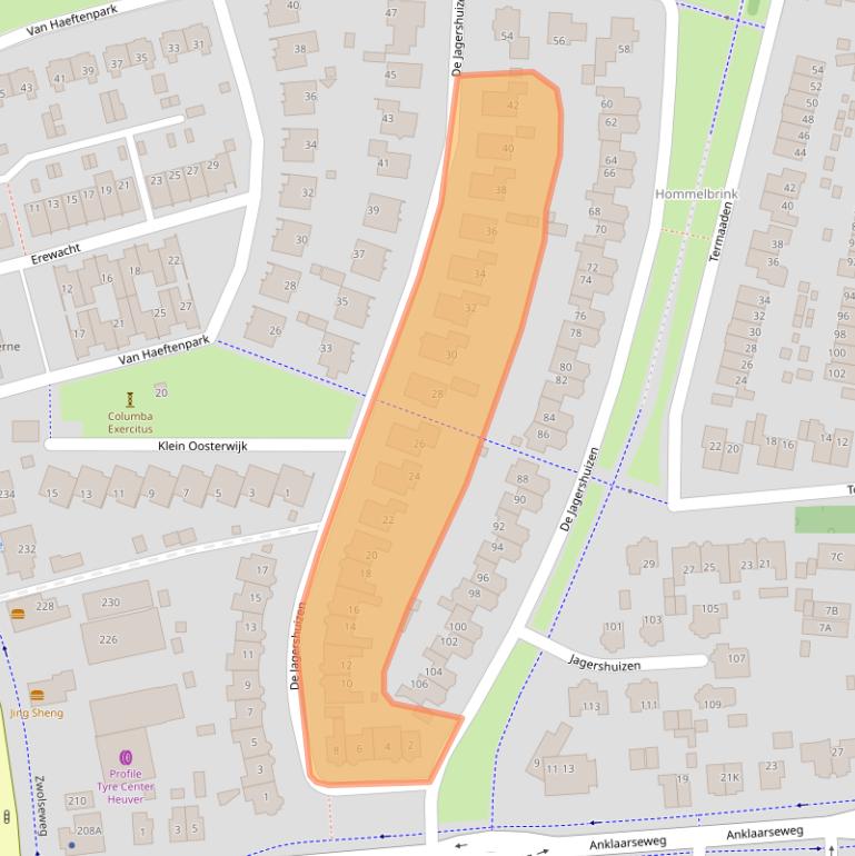 Kaart van postcodegebied 7316ND.