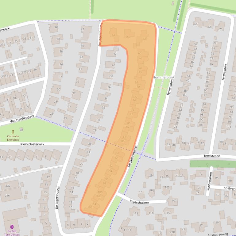 Kaart van postcodegebied 7316NE.