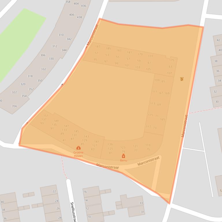 Kaart van postcodegebied 7316PA.