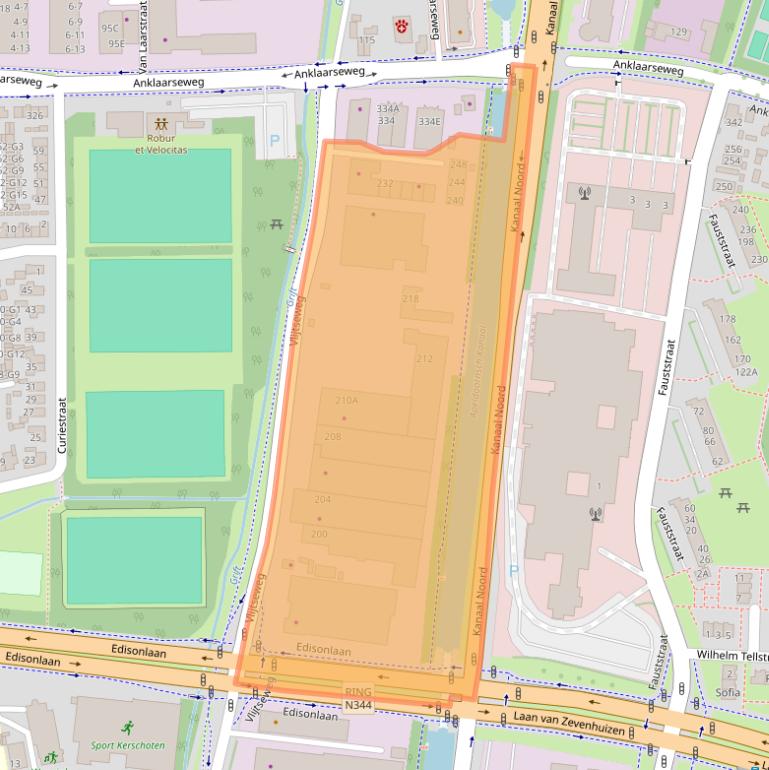 Kaart van postcodegebied 7317AN.