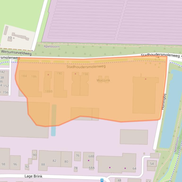Kaart van postcodegebied 7317AZ.
