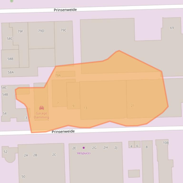 Kaart van postcodegebied 7317BA.