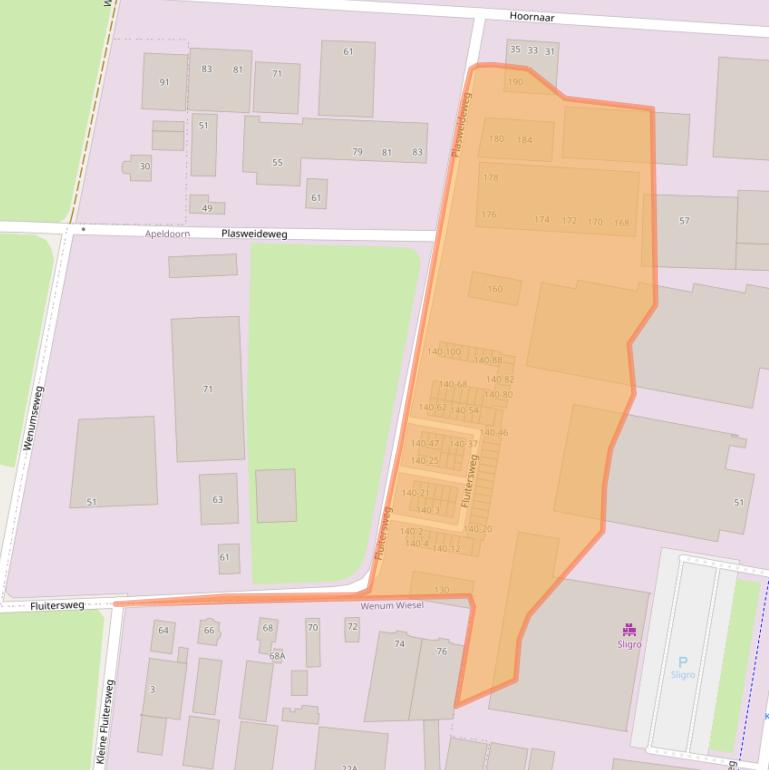 Kaart van postcodegebied 7317BS.