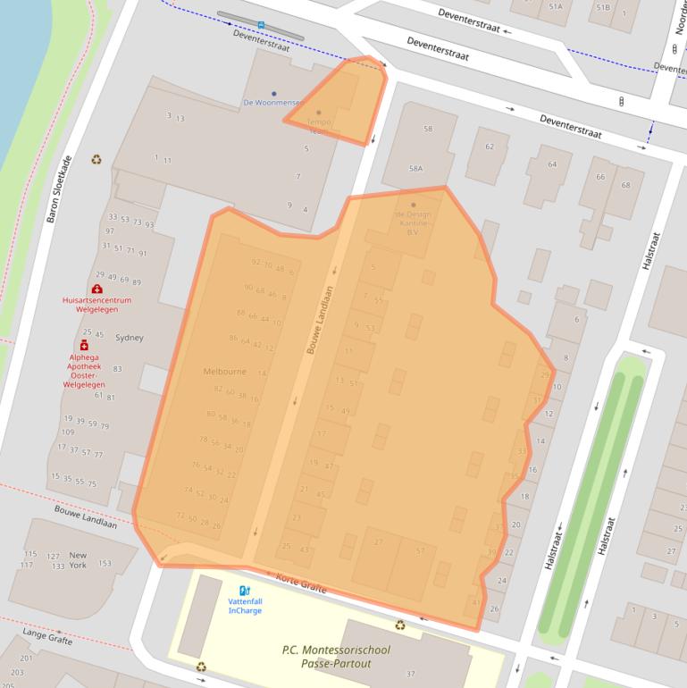 Kaart van postcodegebied 7321AE.