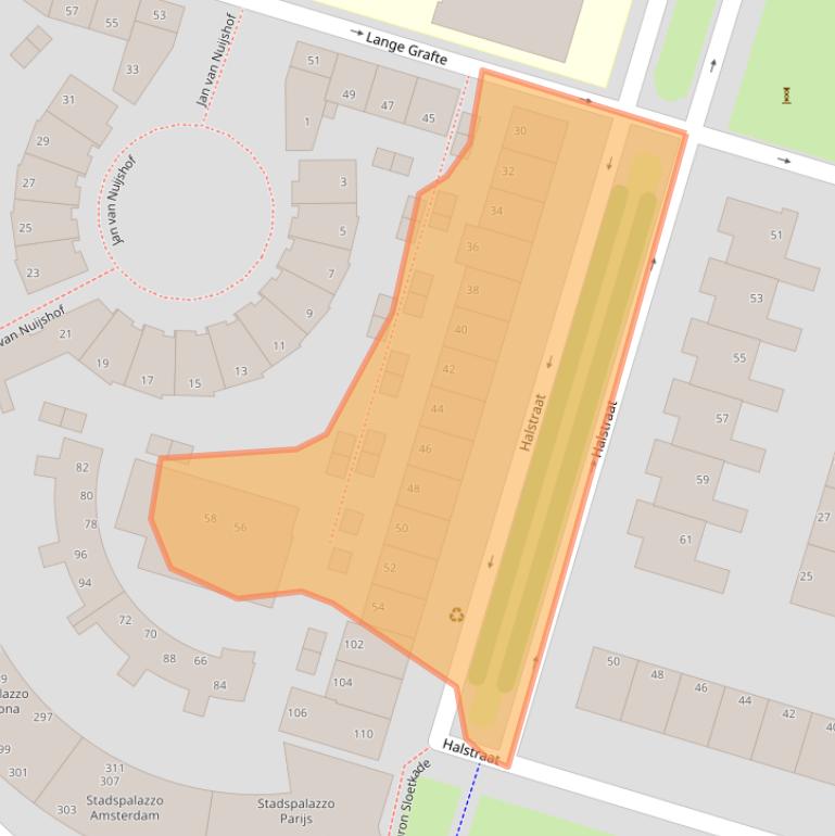 Kaart van postcodegebied 7321AH.