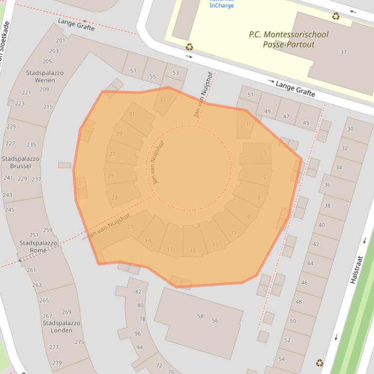 Kaart van postcodegebied 7321AK.