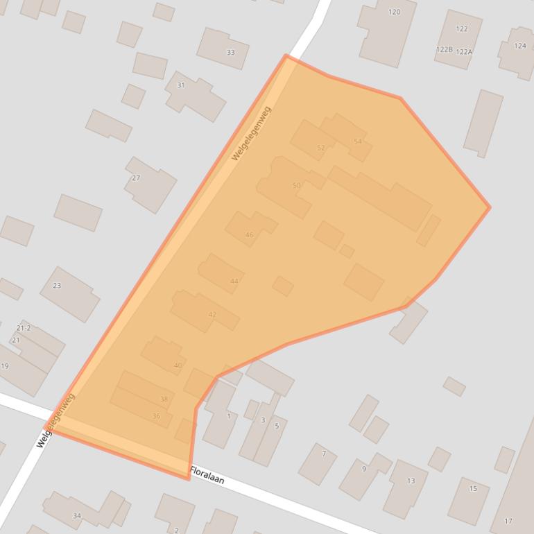 Kaart van postcodegebied 7321AX.