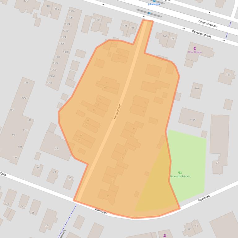 Kaart van postcodegebied 7321BC.