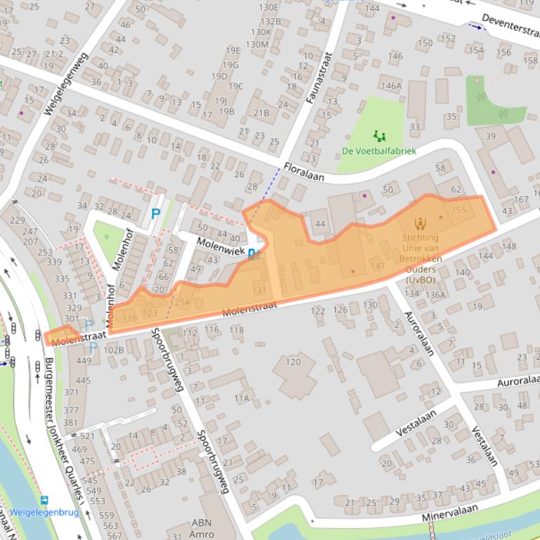 Kaart van postcodegebied 7321BD.