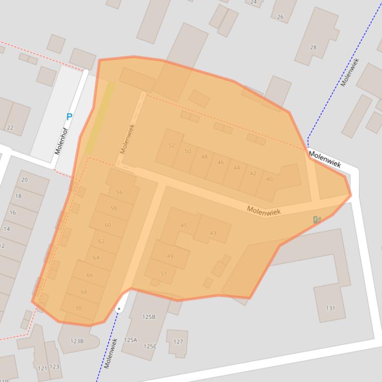 Kaart van postcodegebied 7321BS.