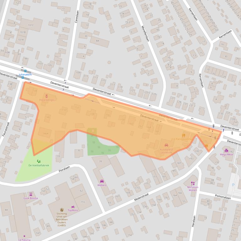 Kaart van postcodegebied 7321CE.