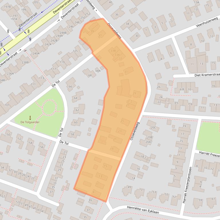 Kaart van postcodegebied 7321CN.